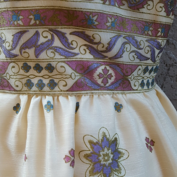 Boho Vintage Alfred Shaheen Mandala Dress - Picture 3 of 9